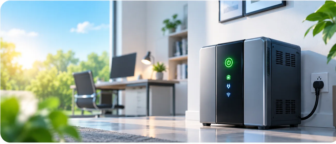 Home UPS and inverter power backup device